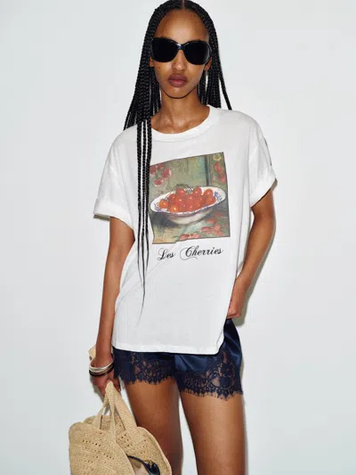 Reformation Liam Oversized T-shirt Xl In White