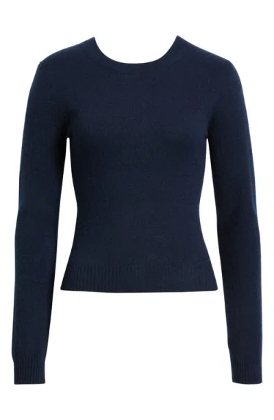 Reformation Lian Crewneck Cashmere Sweater In Gold