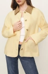 Reformation Lila Linen Jacket In Parmesan