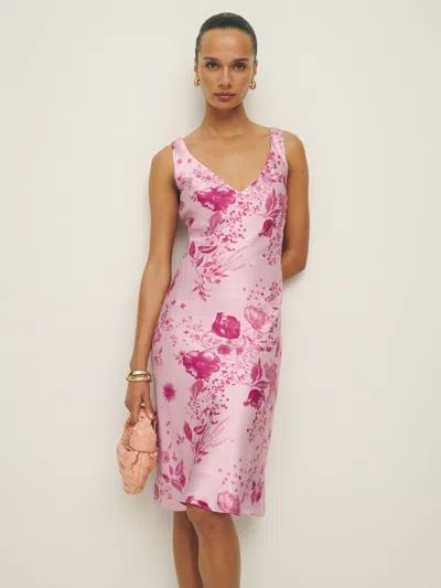 Reformation Lila Silk Dress In Milla
