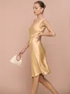 Reformation Lila Silk Dress In White Peach