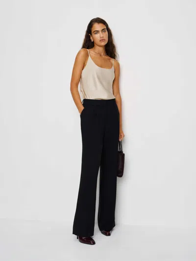 Reformation Lila Silk Top In Brown