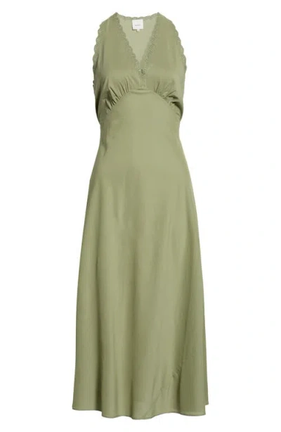 Reformation Lila Sleeveless Sleep Dress In Green