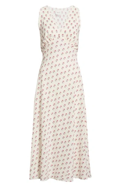 Reformation Lila Sleeveless Sleep Dress In White