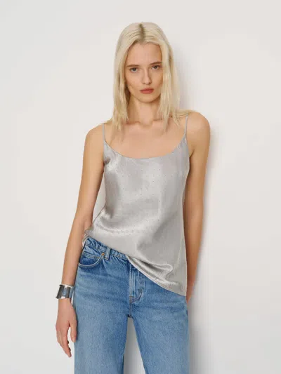 Reformation Lila Top Silver Halo Large In Gray