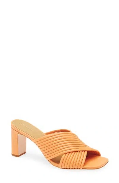 Reformation Lila Tubular Mule Sandal In Orange