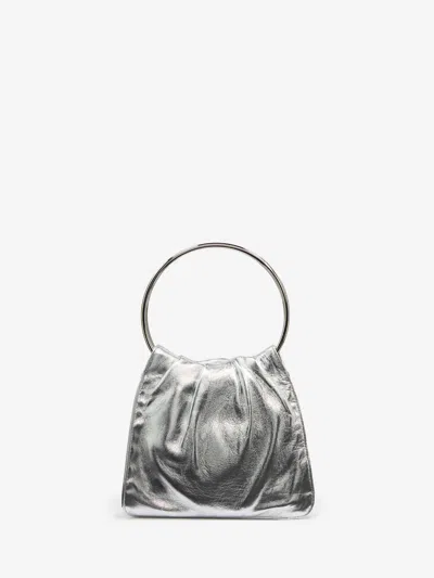 Reformation Liliana Mini Bag In Silver