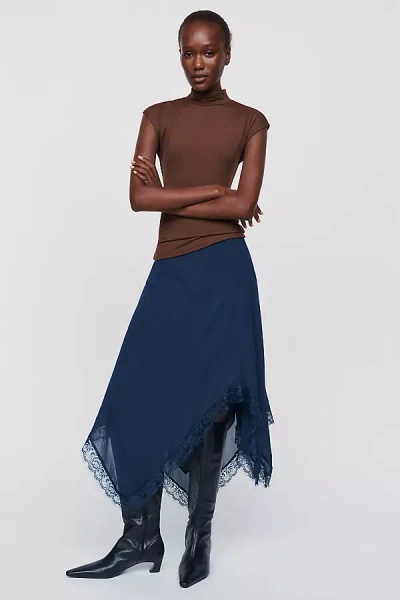 Reformation Liliana Skirt In Blue