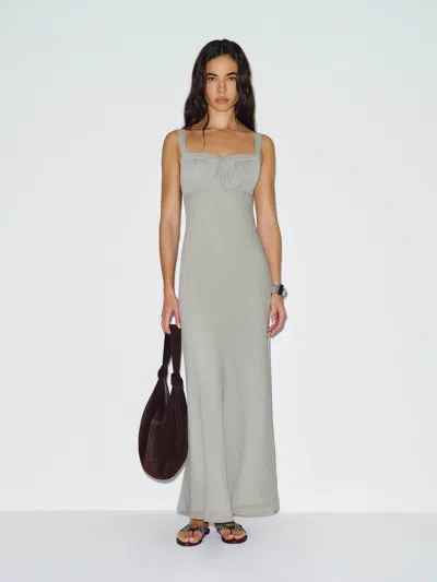 Reformation Liliosa Dress Earl Grey 12 In Gray