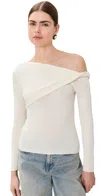 Reformation Lilou Regenerative Merino Sweater Cream In Cream