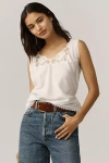 Reformation Lilu Lace Tank Top In White