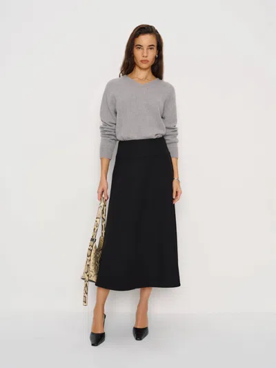 Reformation Lily Knit Skirt Black 12