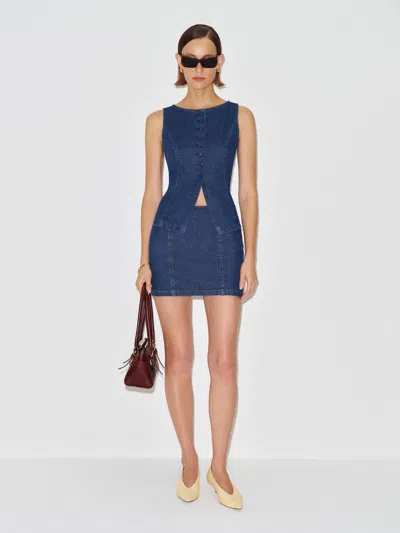 Reformation Ensemble En Jean Lina Bleu 34 In Blue