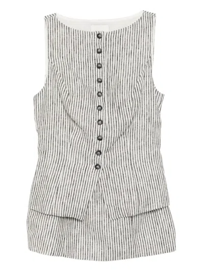 Reformation Lina Two-piece Set In Gray
