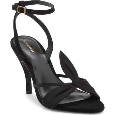 Reformation Linda Heeled Sandal In Black