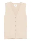 Reformation Linden Vest In Neutral
