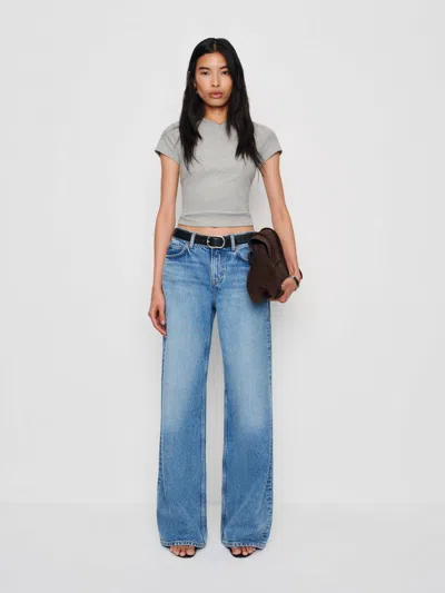 Reformation Lindie Tee In Blue