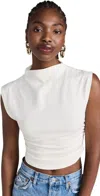 Reformation Lindy Knit Top In Ivory