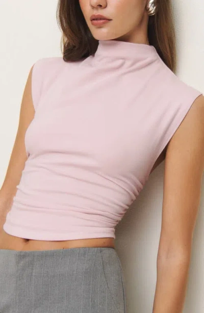 Reformation Lindy Stretch Cotton Knit Top In Cherry Blossom