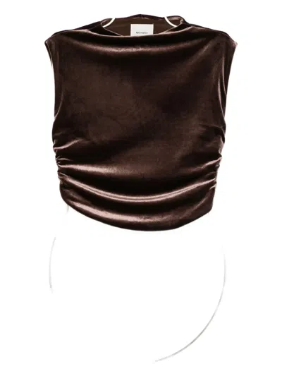 Reformation Lindy Top In Brown