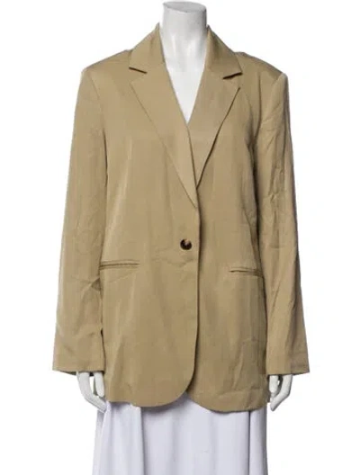 Pre-owned Reformation Linen Blazer W/ Tags In Neutral