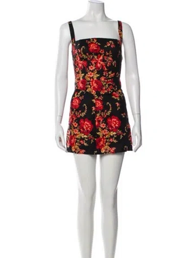 Pre-owned Reformation Linen Floral Print Skirt Set In Multi