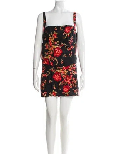 Pre-owned Reformation Linen Floral Print Skirt Suit In Multi