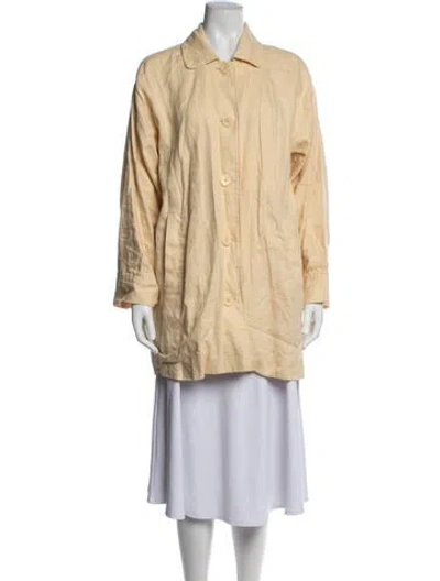 Pre-owned Reformation Linen Jacket In Yellow