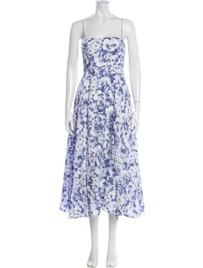 Pre-owned Reformation Linen Long Dress In White