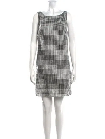 Pre-owned Reformation Linen Mini Dress In Blue