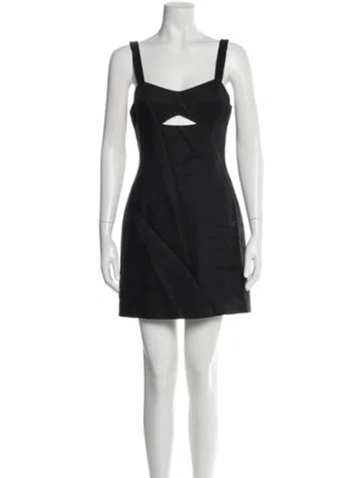 Pre-owned Reformation Linen Mini Dress In Gray