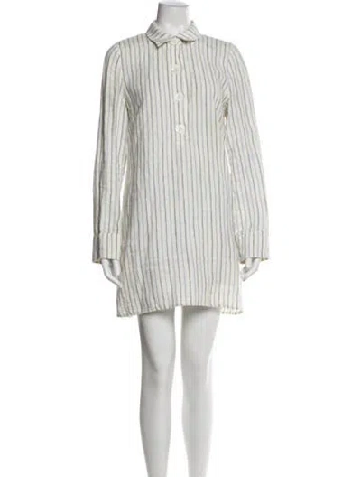 Pre-owned Reformation Linen Mini Dress In Multi