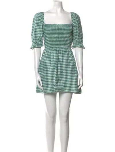Pre-owned Reformation Linen Mini Dress In Multi