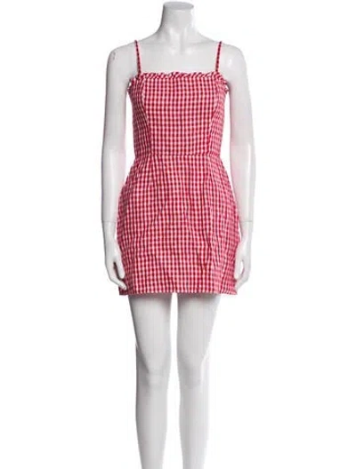 Pre-owned Reformation Linen Mini Dress In Multi