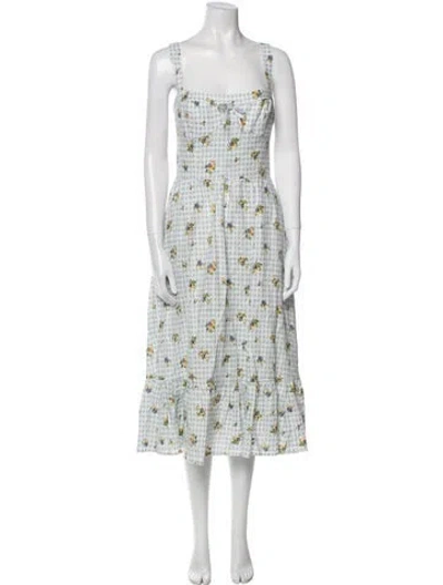 Pre-owned Reformation Linen Mini Dress In Multi