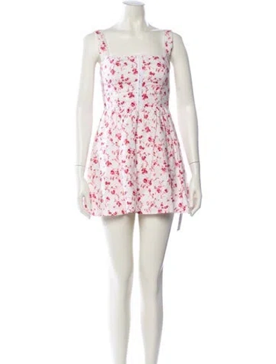 Pre-owned Reformation Linen Mini Dress In Multi