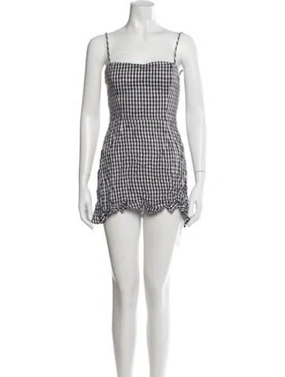 Pre-owned Reformation Linen Mini Dress In Multi