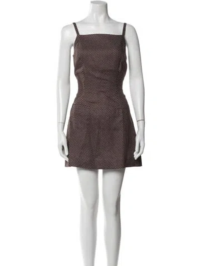 Pre-owned Reformation Linen Mini Dress In Multi