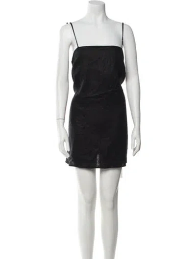 Pre-owned Reformation Linen Mini Dress In Multi