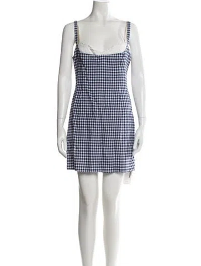 Pre-owned Reformation Linen Mini Dress In Multi