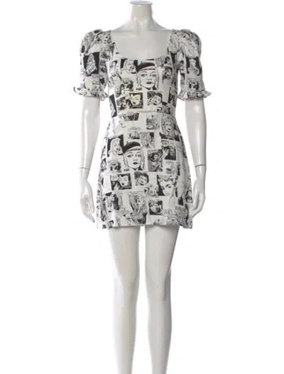 Pre-owned Reformation Linen Mini Dress In Multi