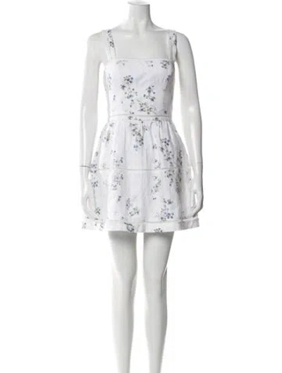 Pre-owned Reformation Linen Mini Dress In Multi