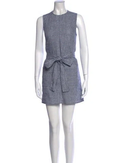 Pre-owned Reformation Linen Mini Dress In Multi