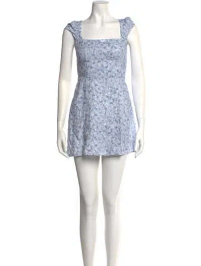 Pre-owned Reformation Linen Mini Dress In Neutral