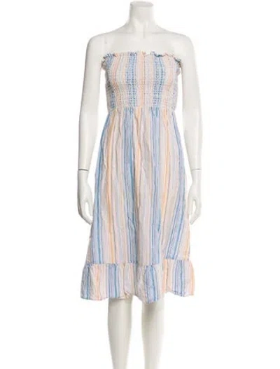 Pre-owned Reformation Linen Mini Dress In Neutral