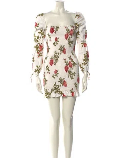 Pre-owned Reformation Linen Mini Dress In Neutral