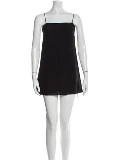 Pre-owned Reformation Linen Mini Dress W/ Tags In Black