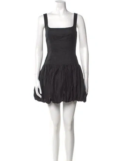 Pre-owned Reformation Linen Mini Dress W/ Tags In Black