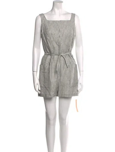 Pre-owned Reformation Linen Mini Dress W/ Tags In Black