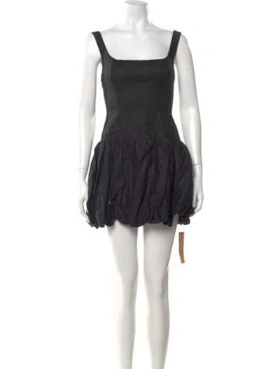 Pre-owned Reformation Linen Mini Dress W/ Tags In Black